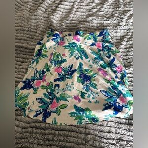 H&M White Floral Skirt Size Medium